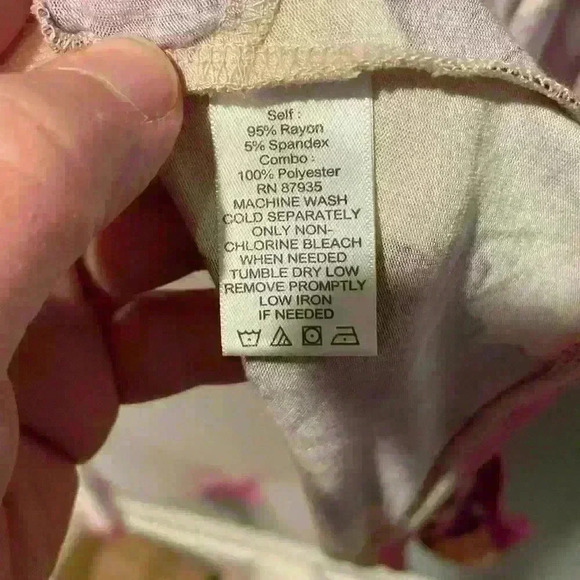 LOGO by Lori Goldstein floral open front cardigan pockets drop shoulders stretch - Picture 6 of 7